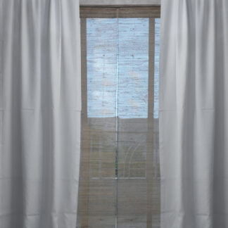 Calyz White Linen Cotton Curtain